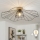 Brilagi - LED Aufbau-Deckenleuchte CERIA WIRE 1xE27/40W/230V Ø 80 cm Schwarz/Eiche