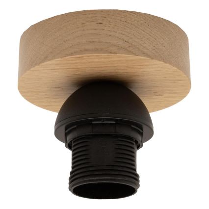 Brilagi - LED Aufbau-Deckenleuchte CERIA WIRE 1xE27/40W/230V Ø 80 cm Schwarz/Eiche