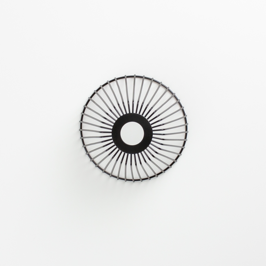 Brilagi - LED Aufbau-Deckenleuchte CERIA WIRE 1xE27/40W/230V Ø 80 cm Schwarz/Eiche