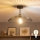Brilagi - LED-Aufbau-Deckenleuchte CERIA WIRE 1xE27/60W/230V Ø 38 cm schwarz