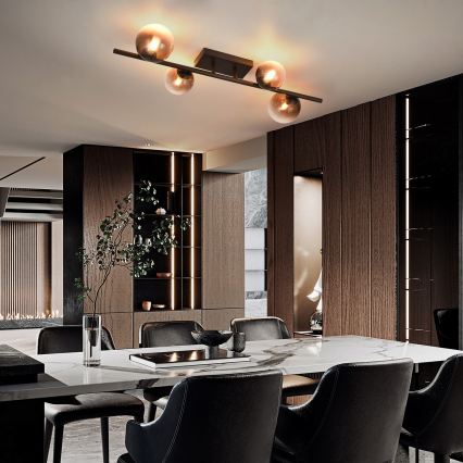 Brilagi - LED-Aufbau-Deckenleuchte MILLA 4xG9/3W/230V braun/rauchbraun