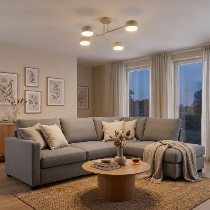 Brilagi - LED-Aufbau-Deckenleuchte MONO 4xGX53/30W/230V, beige