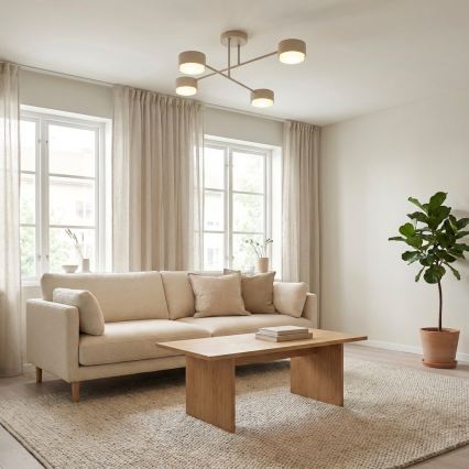 Brilagi - LED-Aufbau-Deckenleuchte MONO 4xGX53/30W/230V, beige