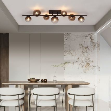 Brilagi - LED-Aufbau-Kronleuchter MILLA 7xG9/3W/230V braun/rauchbraun