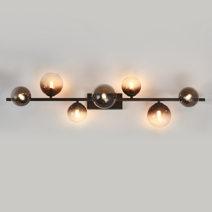 Brilagi - LED-Aufbau-Kronleuchter MILLA 7xG9/3W/230V braun/rauchbraun