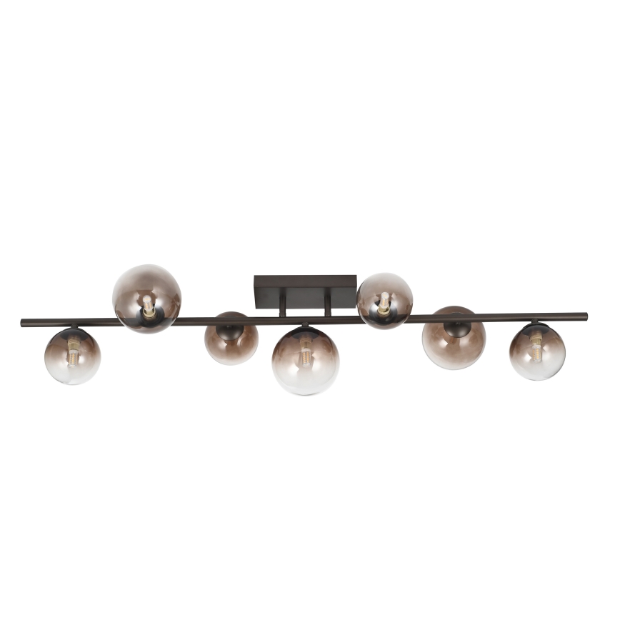 Brilagi - LED-Aufbau-Kronleuchter MILLA 7xG9/3W/230V braun/rauchbraun