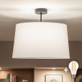 Brilagi - LED Aufbaudeckenleuchte CERIA 1xE27/60W/230V Ø 45 cm schwarz/weiß