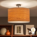Brilagi - LED-Aufbauleuchte CERIA 1x E27/60W/230V Ø 45 cm schwarz/beige