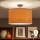 Brilagi - LED-Aufbauleuchte CERIA 1x E27/60W/230V Ø 45 cm schwarz/beige