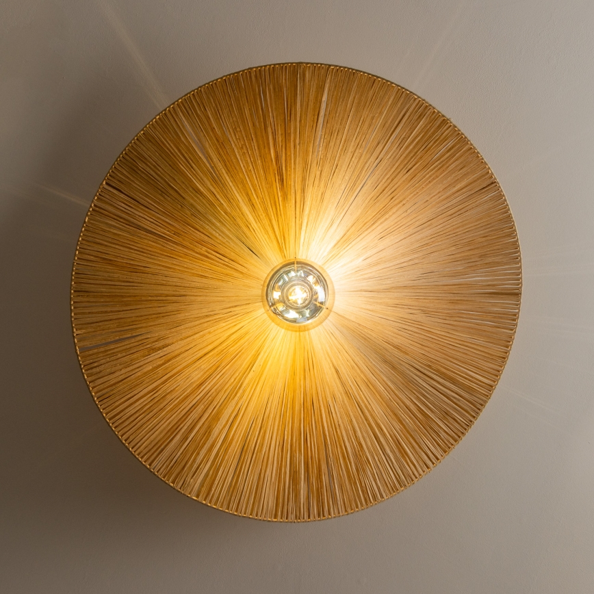 Brilagi - LED-Aufbauleuchte CERIA BOHO 1xE27/40W/230V Ø 80 cm Raffia