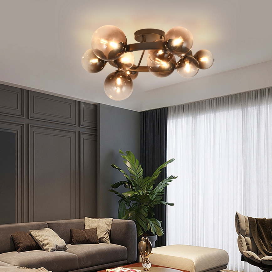 Brilagi - LED-Aufbauleuchte MILLA 10xG9/3W/230V braun/rauchbraun