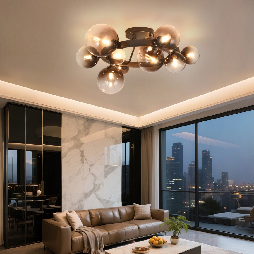 Brilagi - LED-Aufbauleuchte MILLA 10xG9/3W/230V braun/rauchbraun
