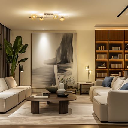 Brilagi - LED-Aufbauleuchte MILLA 4xG9/3W/230V schwarz/chrom/gold