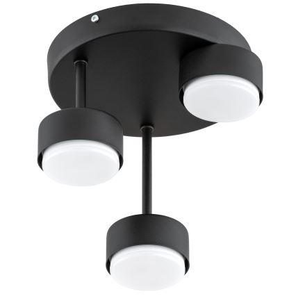 Brilagi - LED-Aufbauleuchte MONO 3xGX53/30W/230V schwarz