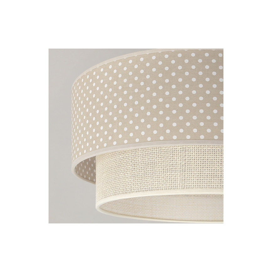 Brilagi - LED-Aufbauleuchte BOHO BOBO 1xE27/10W/230V Ø 40 cm, gepunktet, beige/creme