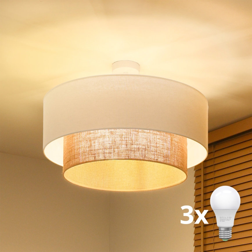 Brilagi - LED Aufgesetzte Deckenleuchte BOHO-STIL 3xE27/15W/230V Ø 60 cm