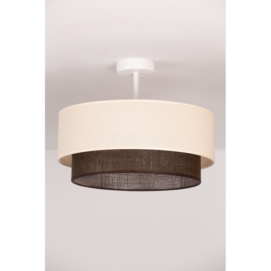 Brilagi - LED Aufgesetzte Deckenleuchte Boho-Style 1xE27/15W/230V pr. 40 cm creme/braun