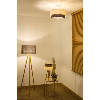 Brilagi - LED Aufgesetzte Deckenleuchte Boho-Style 1xE27/15W/230V pr. 40 cm creme/braun