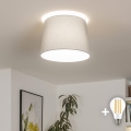 Brilagi - LED Aufgesetzte Deckenleuchte CERIA 1xE27/40W/230V Ø 30 cm grau