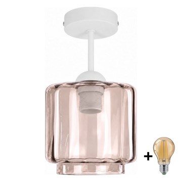 BRILAGI - LED aufgesetzte Deckenleuchte RETRO GLASS 1xE27/60W/230V Ø 15 cm weiß/rauchbeige