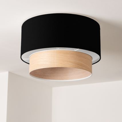 Brilagi - LED-Aufputz-Deckenleuchte CERIA 1xE27/40W/230V Ø 50 cm schwarz/beige