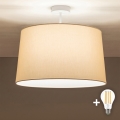 Brilagi - LED-Aufputz-Deckenleuchte CERIA 1xE27/60W/230V Ø 45 cm weiß/beige