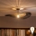 Brilagi - LED-Aufputz-Deckenleuchte CERIA BOHO 1xE27/60W/230V Ø 80 cm schwarz/braun