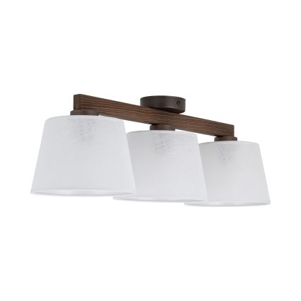 BRILAGI - LED-Aufputz-Deckenleuchte LATTE 3xE27/15W/230V Kiefer/weiß