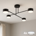 Brilagi - LED Aufputz-Deckenleuchte MONO 4xGX53/30W/230V schwarz