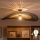 Brilagi - LED-Aufputz-Kronleuchter CERIA BOHO 1xE27/60W/230V Ø 100 cm schwarz/braun