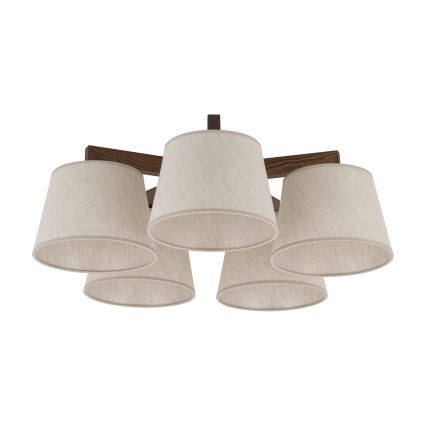 BRILAGI - LED-Aufputzleuchte LATTE 5xE27/15W/230V Kiefer/Creme