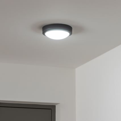 Brilagi - LED Außen-Deckenleuchte LED/13W/230V Ø 17 cm IP54 Anthrazit