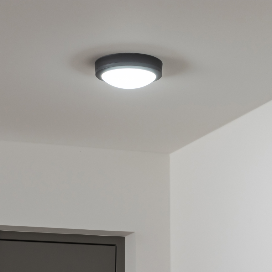 Brilagi - LED Außen-Deckenleuchte LED/13W/230V Ø 17 cm IP54 Anthrazit