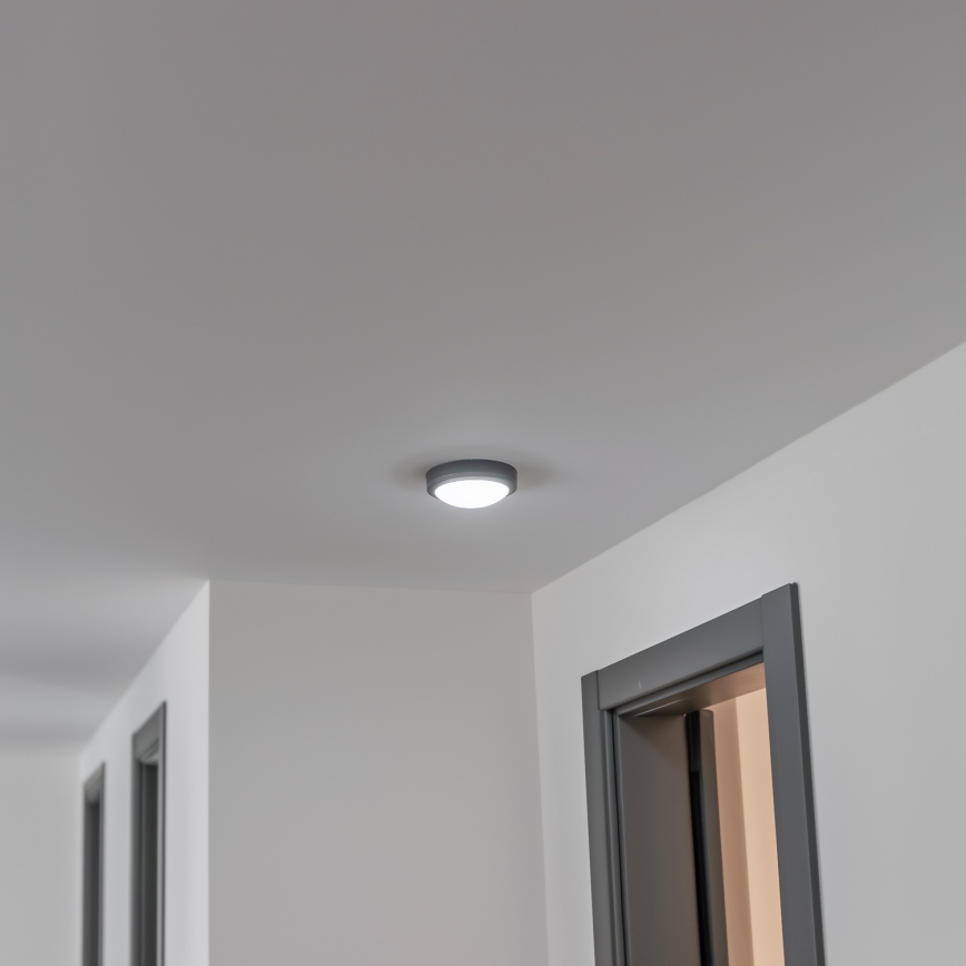 Brilagi - LED Außen-Deckenleuchte LED/13W/230V Ø 17 cm IP54 Anthrazit