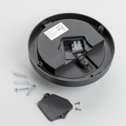 Brilagi - LED Außen-Deckenleuchte LED/13W/230V Ø 17 cm IP54 Anthrazit