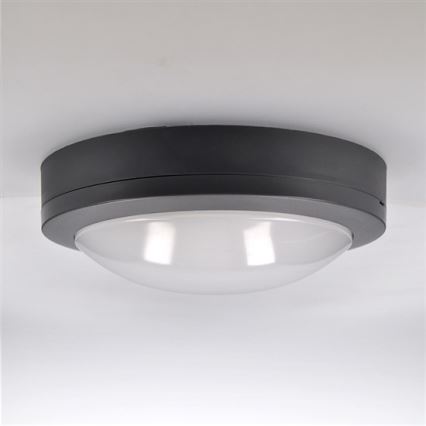 Brilagi - LED Außen-Deckenleuchte LED/13W/230V Ø 17 cm IP54 Anthrazit