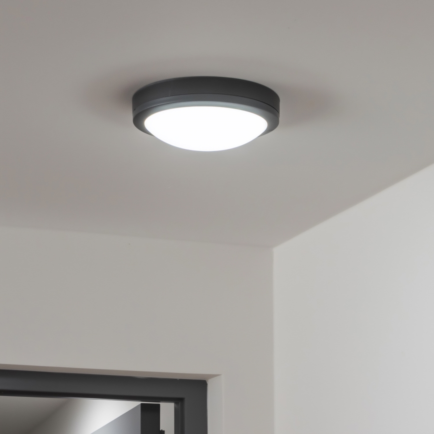 Brilagi - LED Außen-Deckenleuchte LED/20W/230V Ø 23 cm IP54 Anthrazit