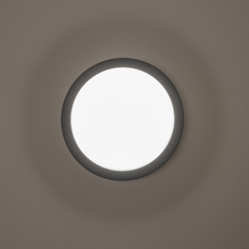 Brilagi - LED Außen-Deckenleuchte LED/20W/230V Ø 23 cm IP54 Anthrazit
