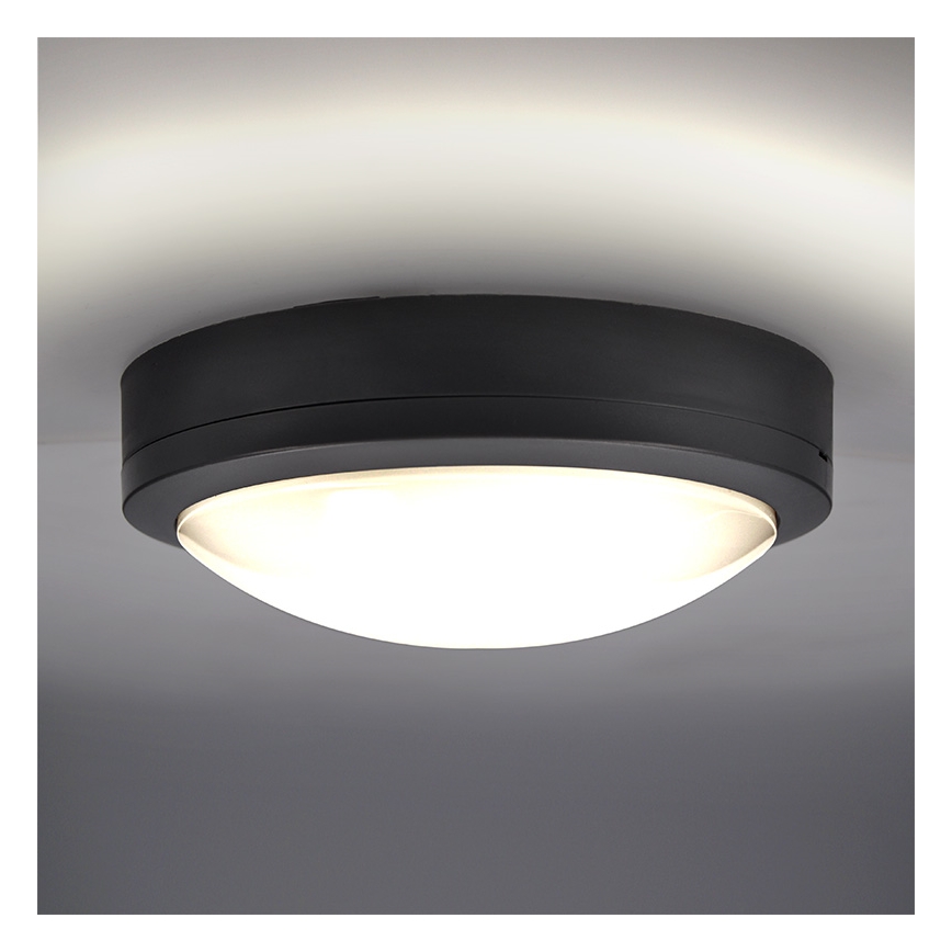 Brilagi - LED Außen-Deckenleuchte LED/20W/230V Ø 23 cm IP54 Anthrazit