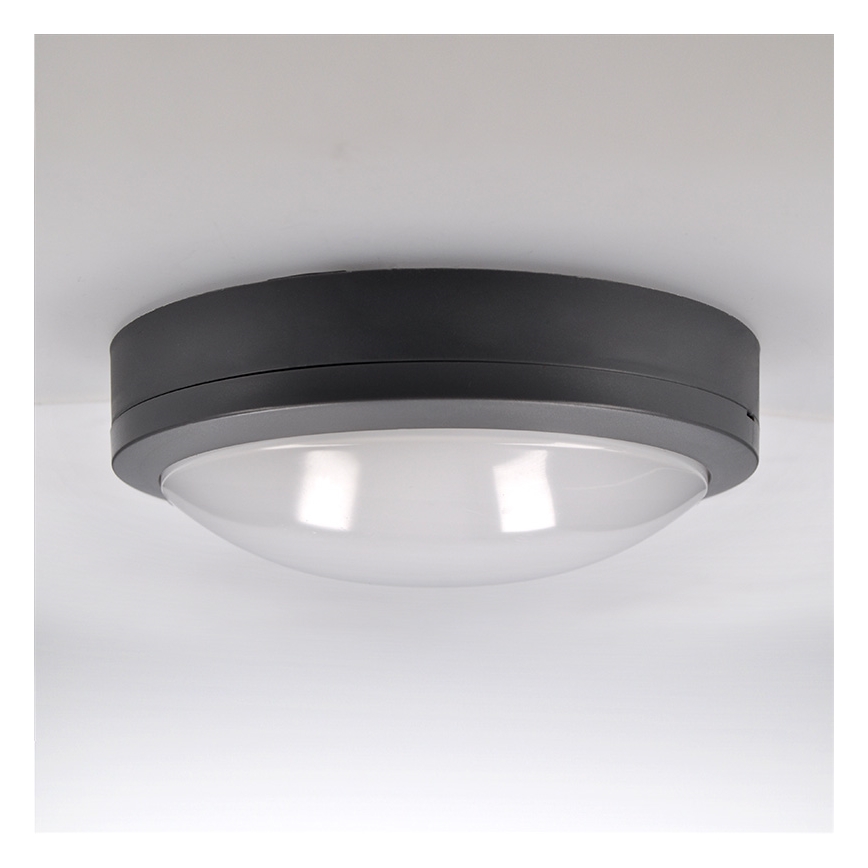 Brilagi - LED Außen-Deckenleuchte LED/20W/230V Ø 23 cm IP54 Anthrazit