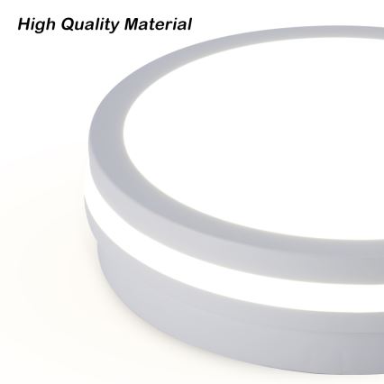 Brilagi - LED-Außen-Deckenleuchte BENE LED/24W/230V Ø 26 cm weiß IP54