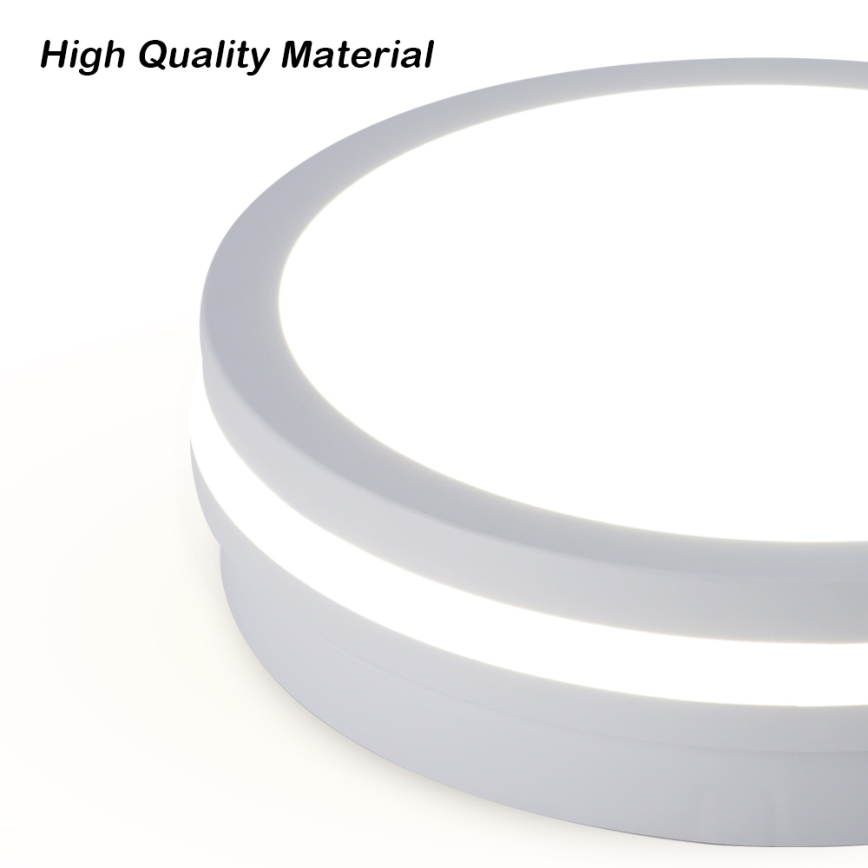 Brilagi - LED-Außen-Deckenleuchte BENE LED/24W/230V Ø 26 cm weiß IP54