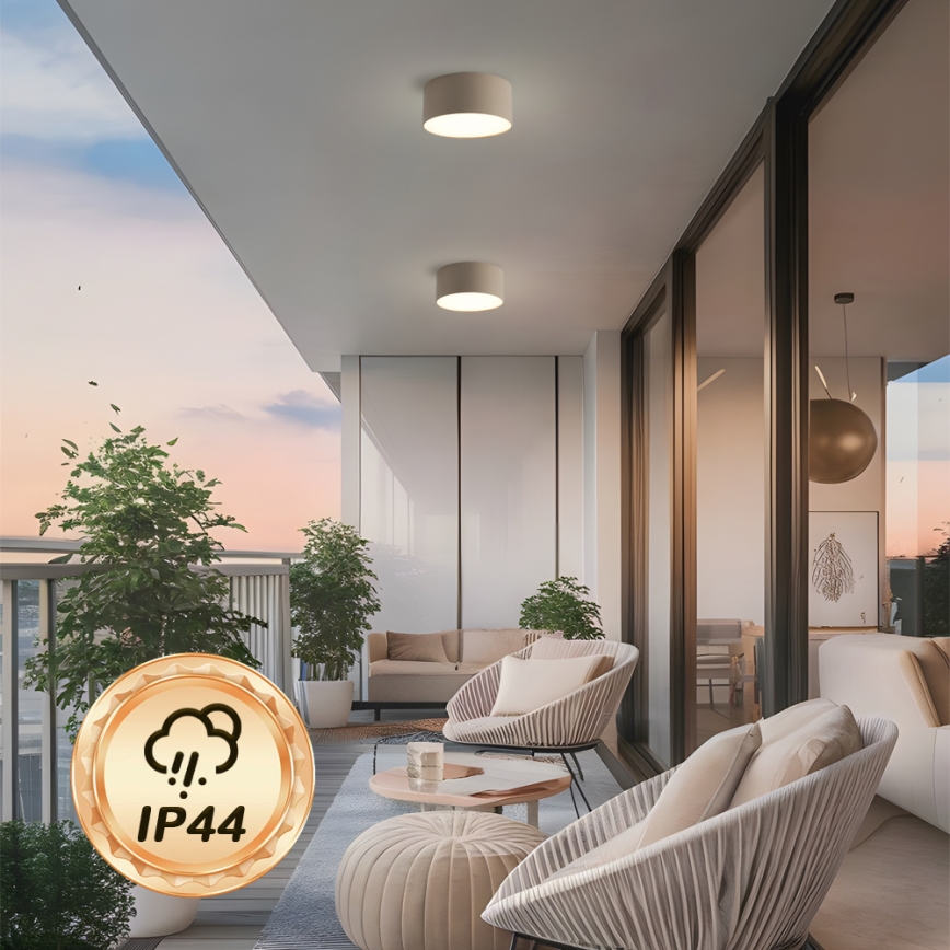 BRILAGI - LED Außen-Deckenleuchte FORIS LED/20W/230V Ø 15 cm beige IP44