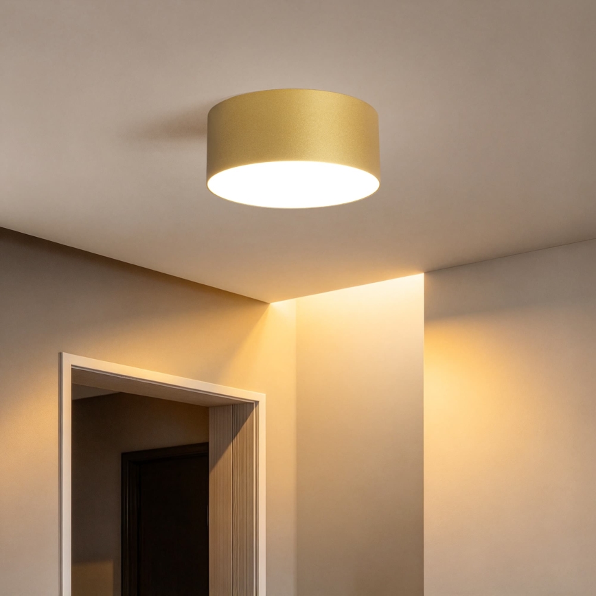 BRILAGI - LED Außen-Deckenleuchte FORIS LED/20W/230V Ø 15 cm goldfarben IP44