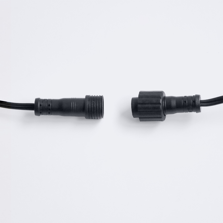 Brilagi - LED-Außen-Lichterkette GIRLANDA 25xE12/0,36W/24V 20m schwarz IP44 warmweiß