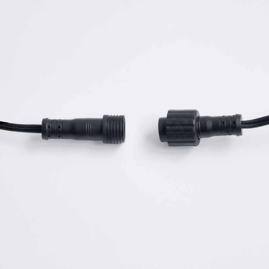 Brilagi - LED-Dekorations-Lichterkette für den Außenbereich GIRLANDA, 25×E12 / 0,6 W / 230 V, 20 m, schwarz, IP44, warmweiß, mit Fernbedienung