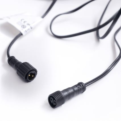 Brilagi - LED-Dekorations-Lichterkette für den Außenbereich GIRLANDA, 25×E12 / 0,6 W / 230 V, 20 m, schwarz, IP44, warmweiß, mit Fernbedienung