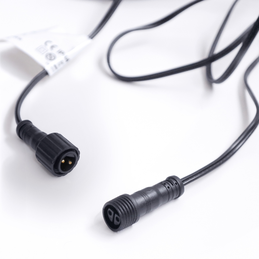 Brilagi - LED-Dekorations-Lichterkette für den Außenbereich GIRLANDA, 25×E12 / 0,6 W / 230 V, 20 m, schwarz, IP44, warmweiß, mit Fernbedienung