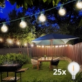 Brilagi - LED-Außen-Dekorations-Lichterkette GIRLANDA 25xE12/0,8W/230V 20m grün IP44 warmweiß