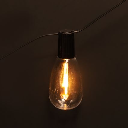 Brilagi - LED-Außen-Dekorationskette 10xLED/3xAA 3,2m IP44 warmweiß